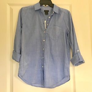 Ann Taylor Factory Blue Button Down.